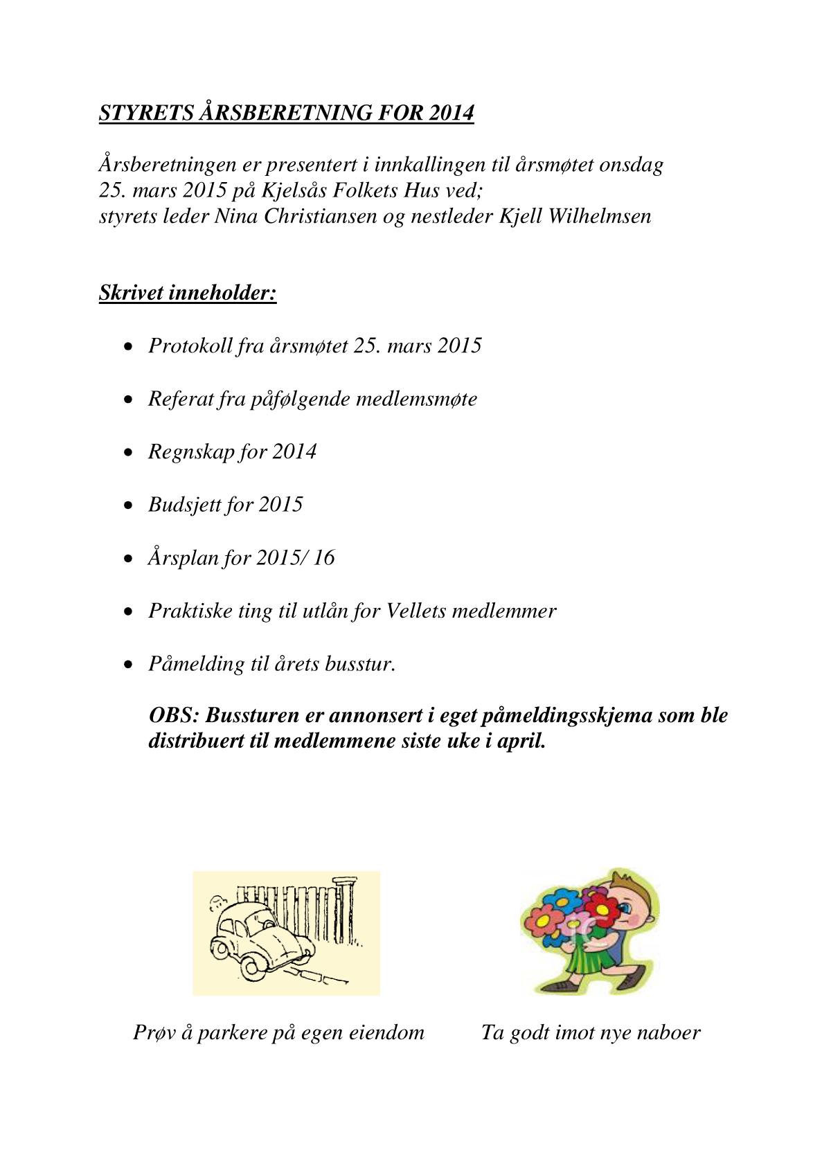 Årsmelding for 2014 (utgitt juni 2015), side 2 av 12