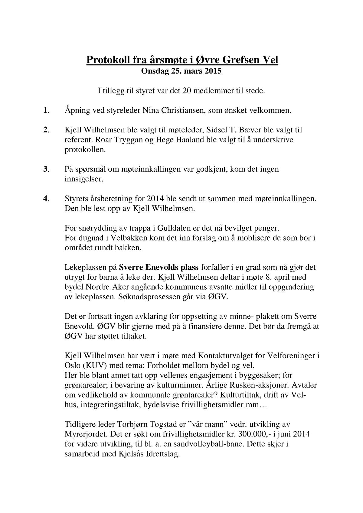 Årsmelding for 2014 (utgitt juni 2015), side 3 av 12