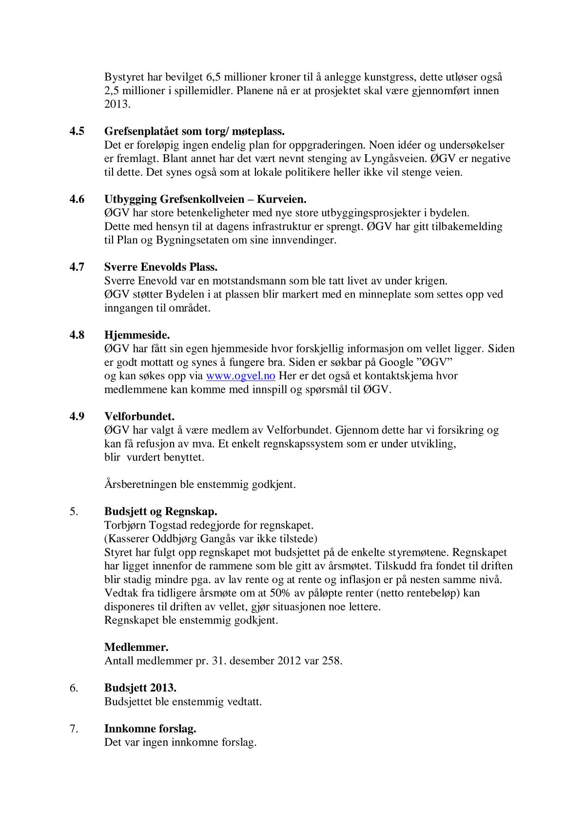 Årsmelding for 2012 (utgitt juni 2013), side 4 av 12