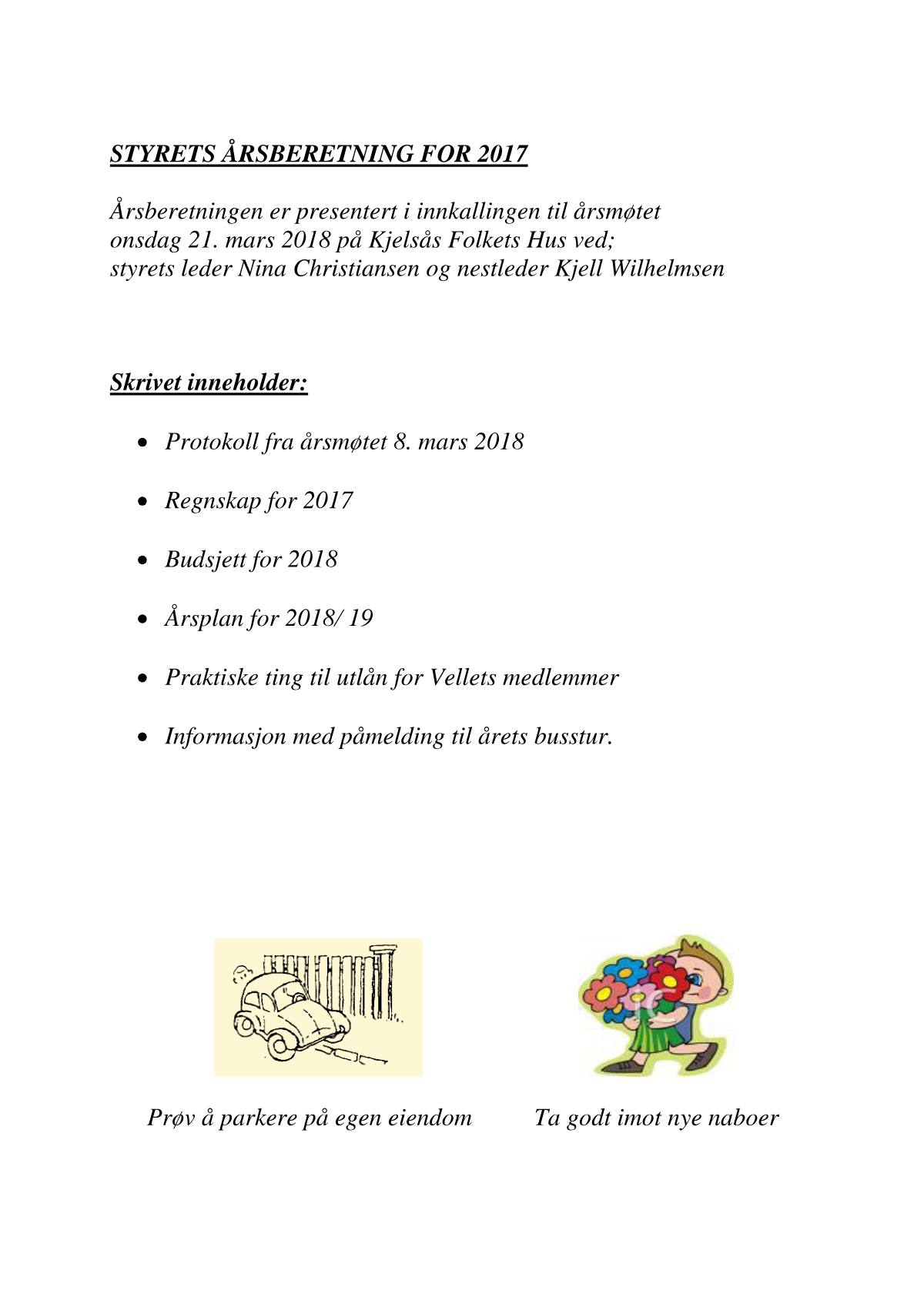 Årsmelding for 2017 (utgitt juni 2018), side 2 av 12
